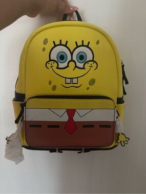 Yellow SpongeBob Character Mini Backpack - Kids' Novelty Bag